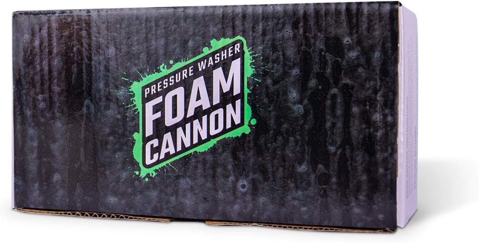 Slick Products Pressure Washer Foam Cannon – High Foaming Car Wash Soap Blaster with 1/4" Quick Connect | Thick Suds & Snow Foam Gun for Car, Truck, Motorcycle, ATV, UTV, Dirt Bike & More