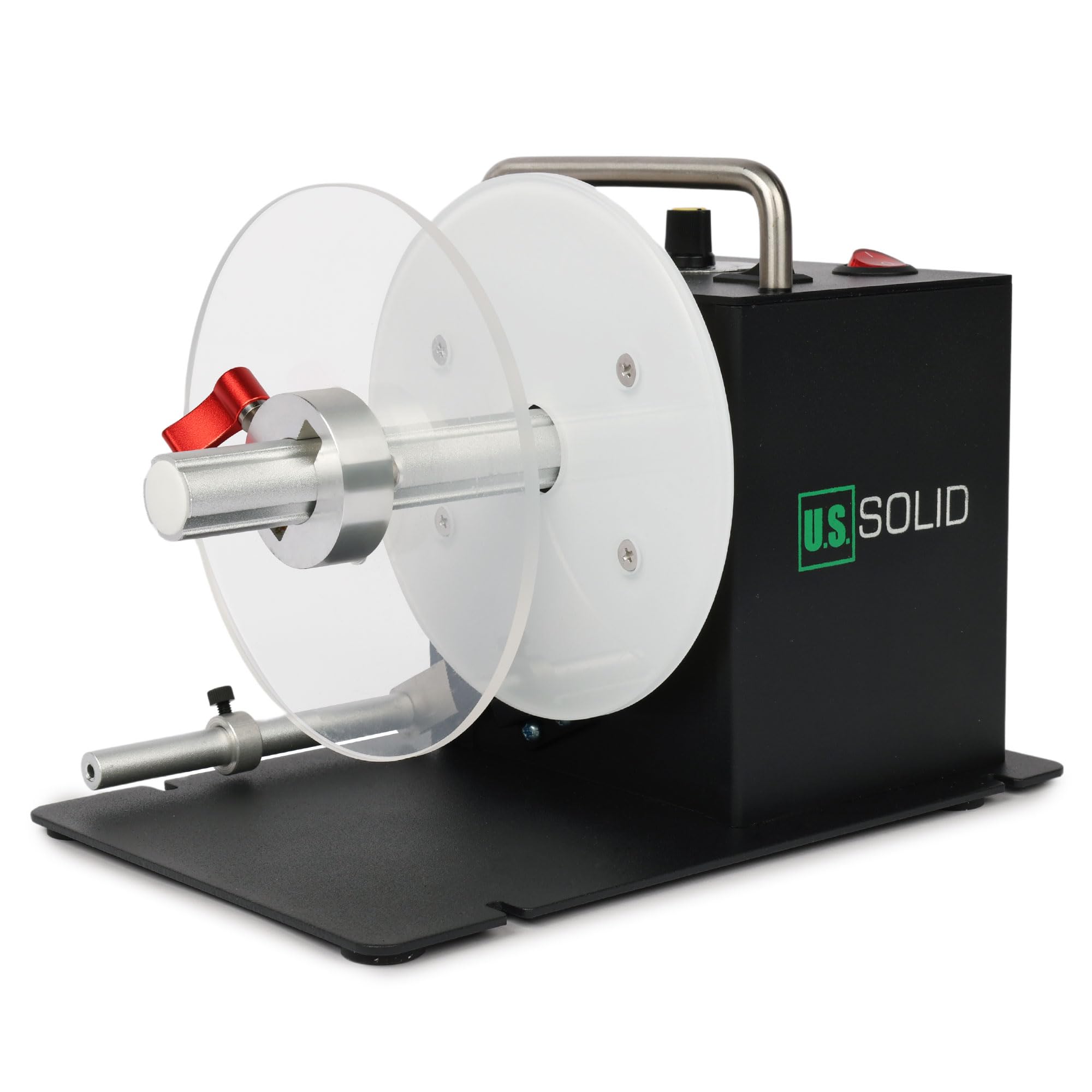 U.S. Solid Automatic Label Rewinder Machine, 1"/1.5" Core Holder, Max Label Width 80MM, Bidirectional Rewinding
