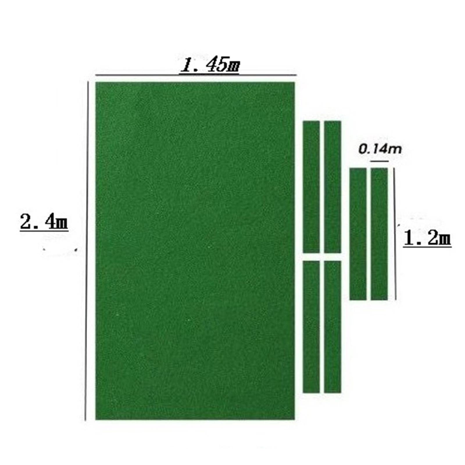 Qianly Billiardtuch Billard Tisch Bezug Pool Filz Set Sechs Streifen Aus Robustem Wollstoff für Schnelles Spiel für Innenräume Spielezimmer, 7ft Grün