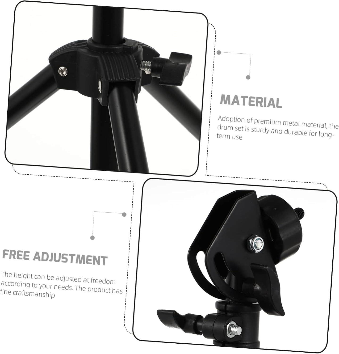 Metal Drum Stand Snare Drum Practice Rack Sturdy and Durable for All Ages