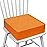 Eiury Toddler Booster Seat Dining Table Kitchen Chair, Waterproof Anti-Scratch PU Cushion, Non-Slip Bottom, Adjustable Buckle Straps, Easy Clean Portable Seat Cushion (Orange)