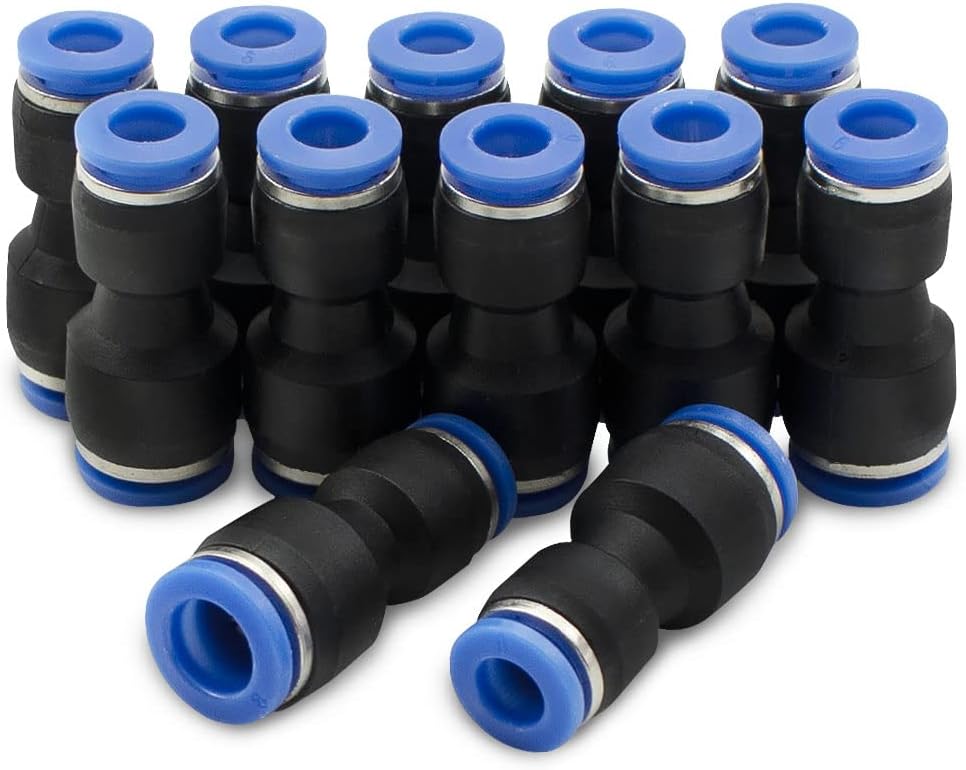 Bwintech 46 Pièces Kit Connecteurs Tuyau Air Pneumatique 6mm - Raccords Rapides Droit, Coudé, Té, Séparateur Et Réducteurs