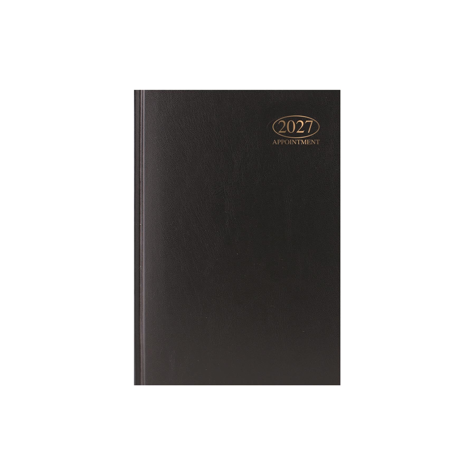 2027 Appointment Diary A5 Day Per Page - Black Hardback Daily Planner