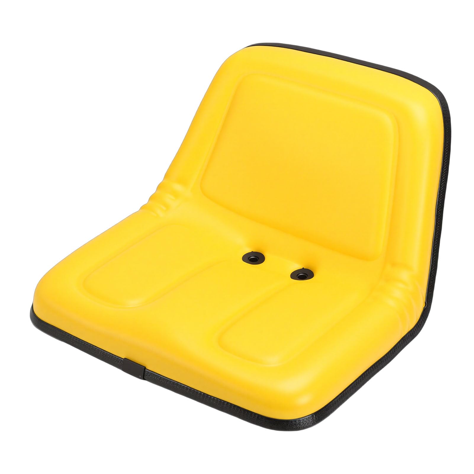 aqxreight Asiento de Tractor para Cortacésped, Repuesto Amarillo con Respaldo Alto, Asiento para Cortacésped Cómodo y Duradero para, Tractores de Jardín y Minicargadores
