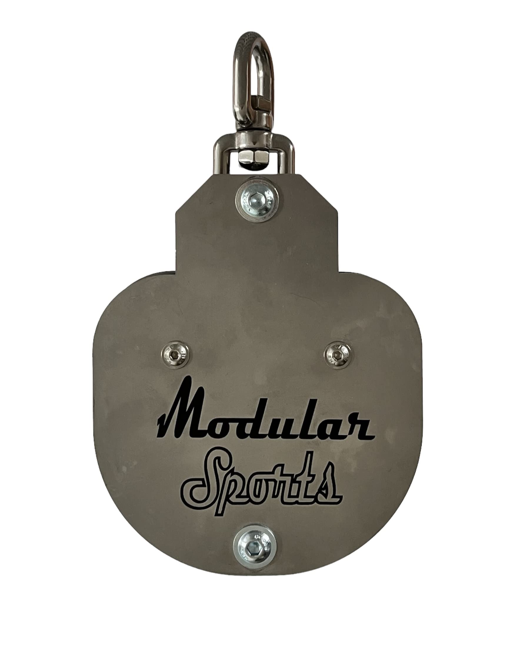 ModularSports drehbare Umlenkrolle Doppel 2er Set aus Edelstahl/Outdoor Umlenkrolle Stahlseil bis 10 mm/Boot, Segel, Fitness Seilrolle 330 kg Tragkraft/robuste Flaschenzug Umlenkrolle