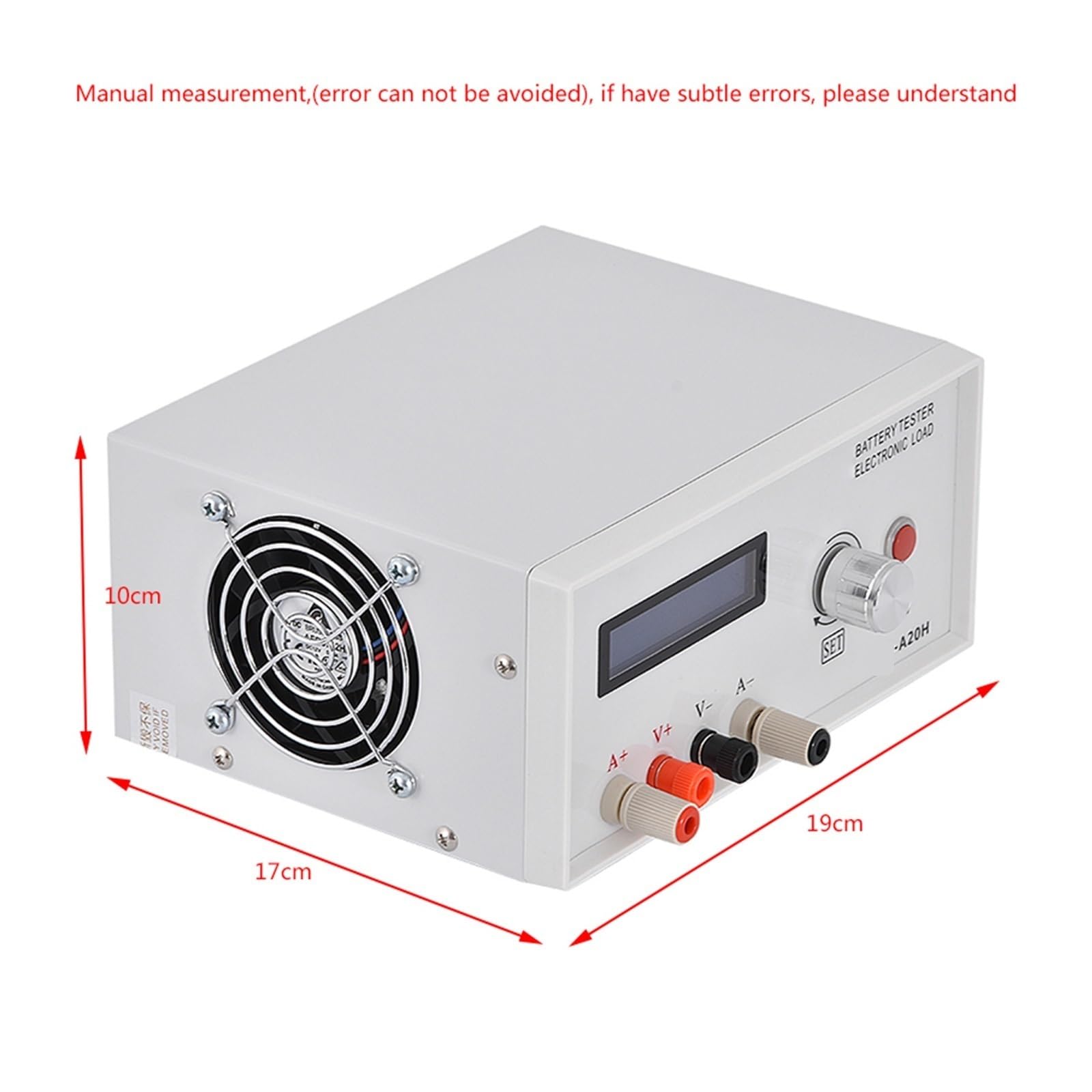Tester Batterie, A20H Carico elettronico Tester di capacità della batteria Modello di test di alimentazione Strumento di misurazione del tester di scarica della batteria 200W,Tester Pile