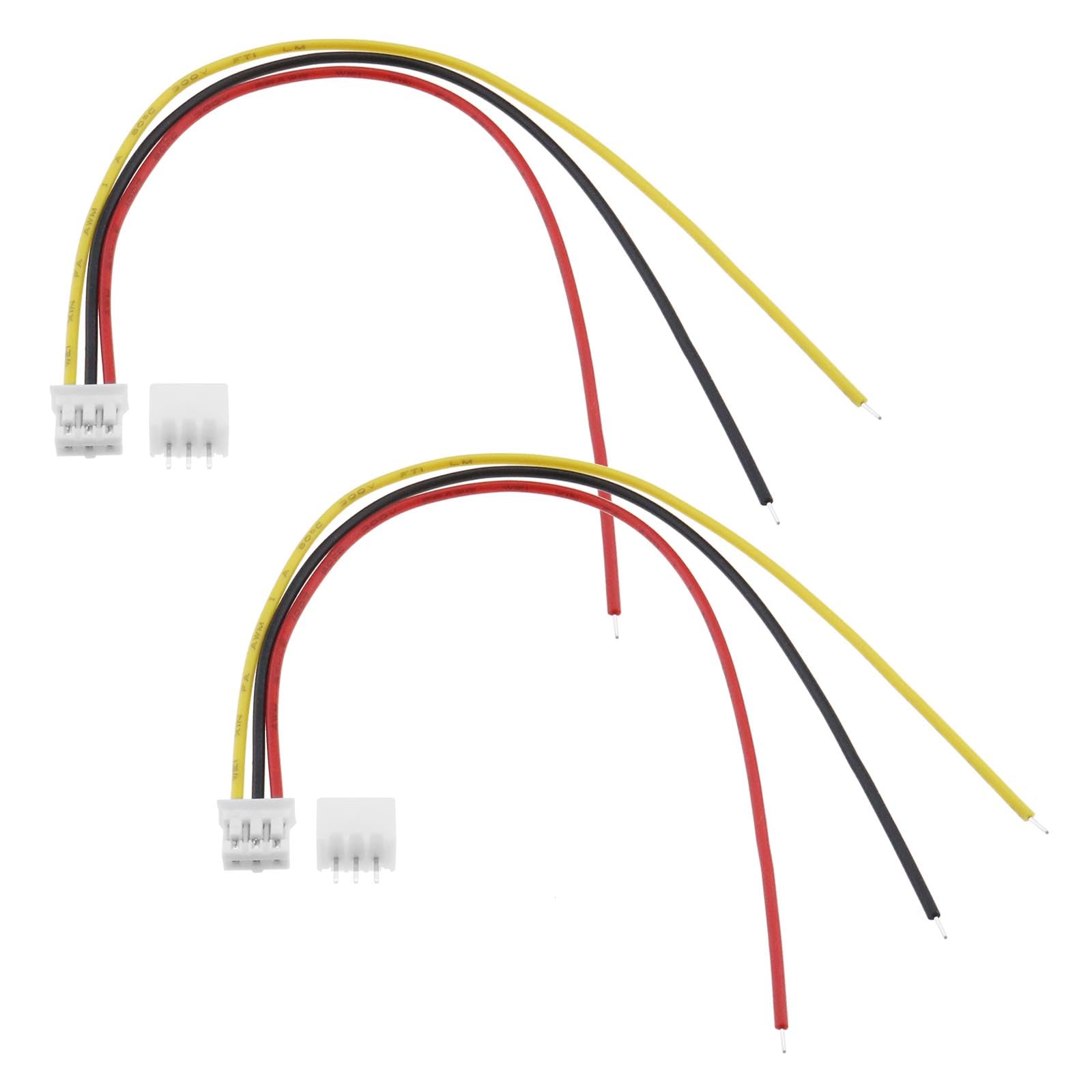 Create idea20 Sets JST 2.0 PH 3 Pin Connector Plug Include 20PCS 3 Pin Female Mini Connector Plug with 150mm Cable Wire & 20PCS 3 Pin Male Micro Connector Plug