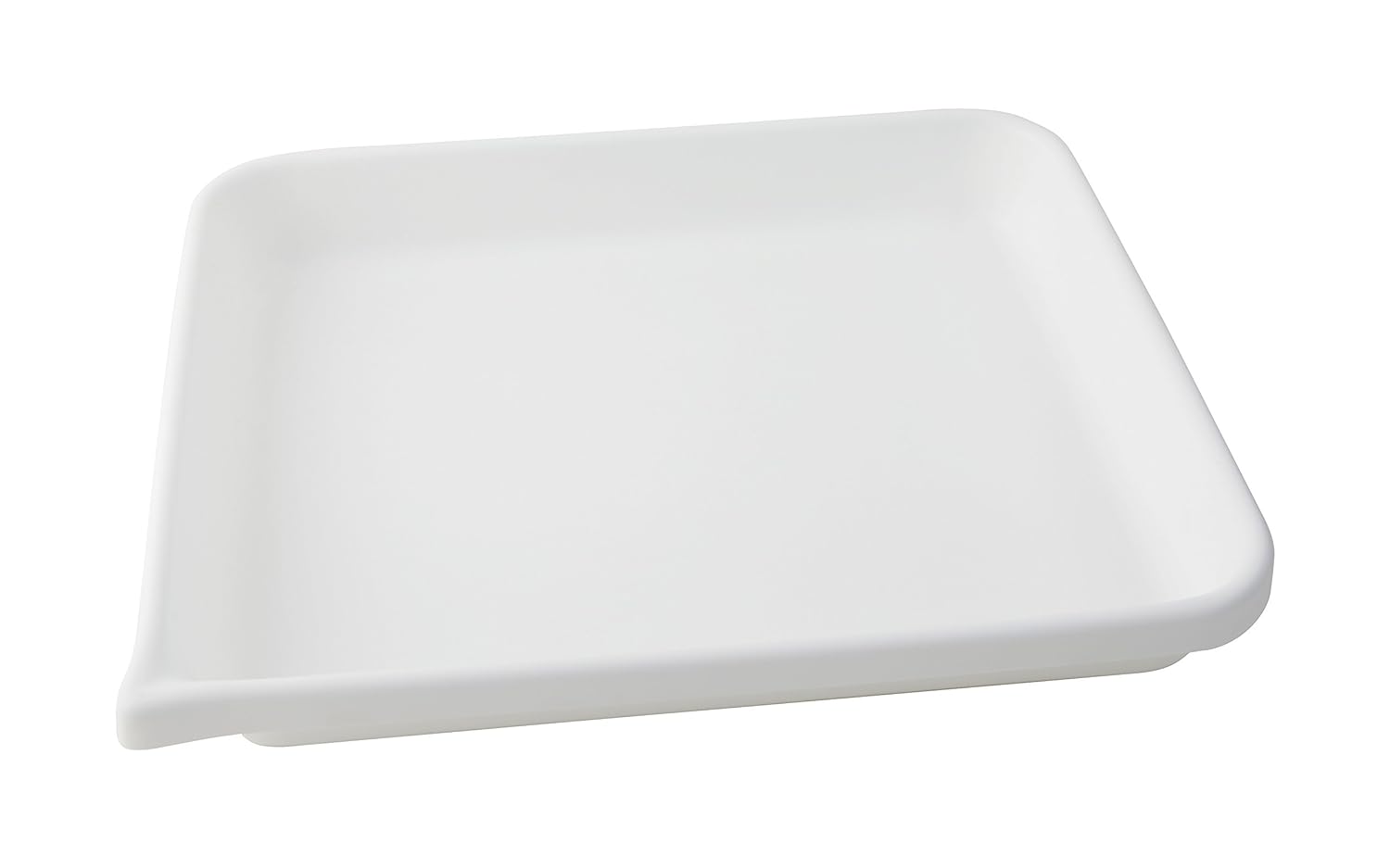 409234 HDPE Developing Flat Bottom Tray, 17.25" L x 14.375" W x 2.25" H,White