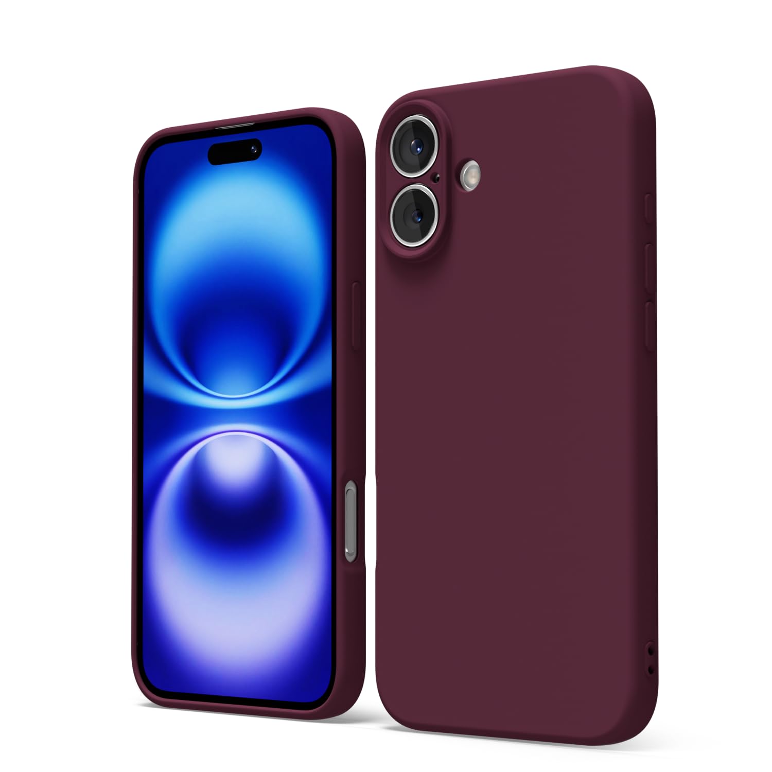 oakxco for iPhone 16 Pro Max Case Liquid Silicone, Soft Rubber Gel Elegant Aesthetic Basic Simple Cover, Cute Thin Slim TPU Matte Solid Color Plain Smooth Case for Women Girl, Light Pink — view 1343