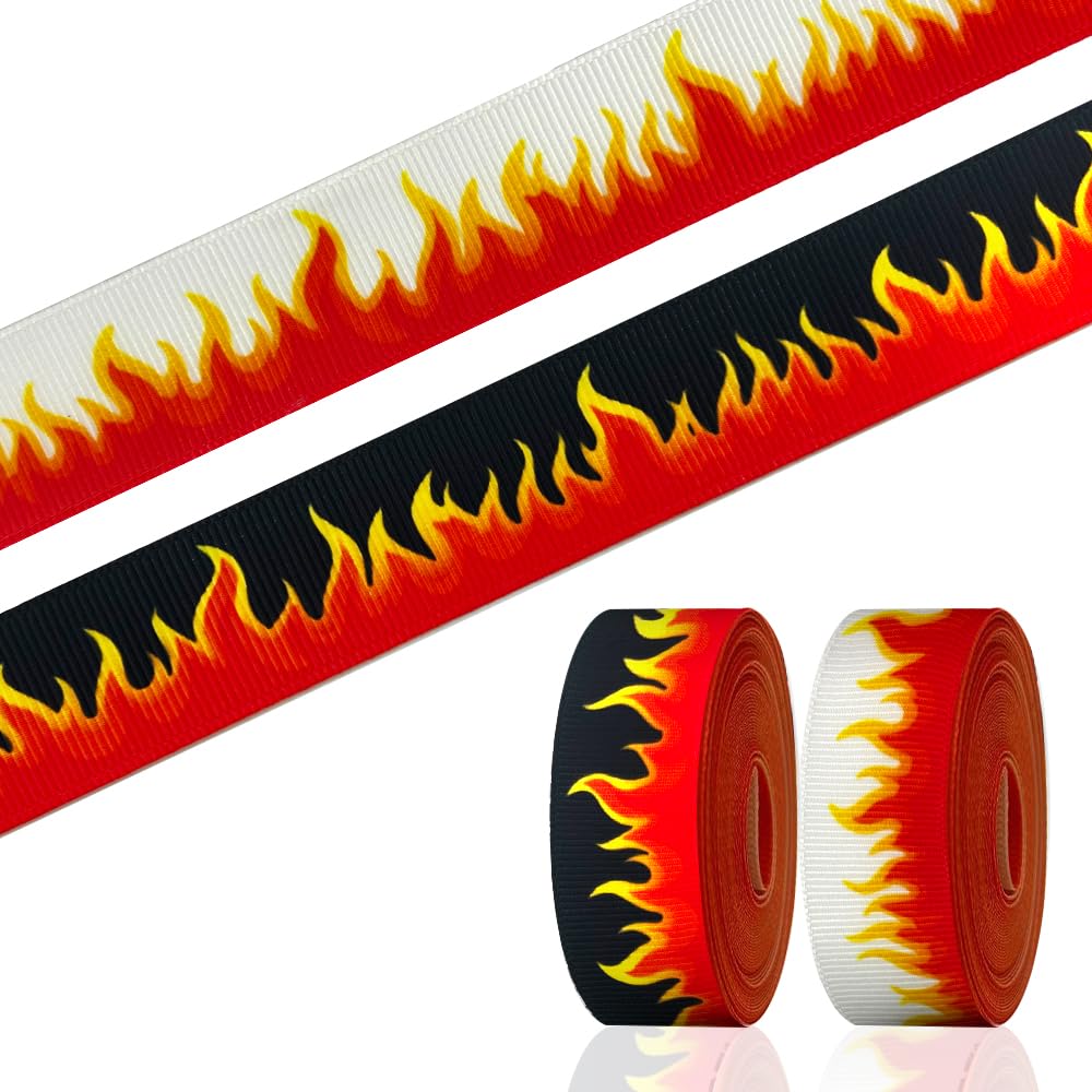 20 Meter Feuerwehrmann-Band Set – 5 Verschiedene Rot-schwarz Gestreifte Ripsbänder Für Geschenke & DIY