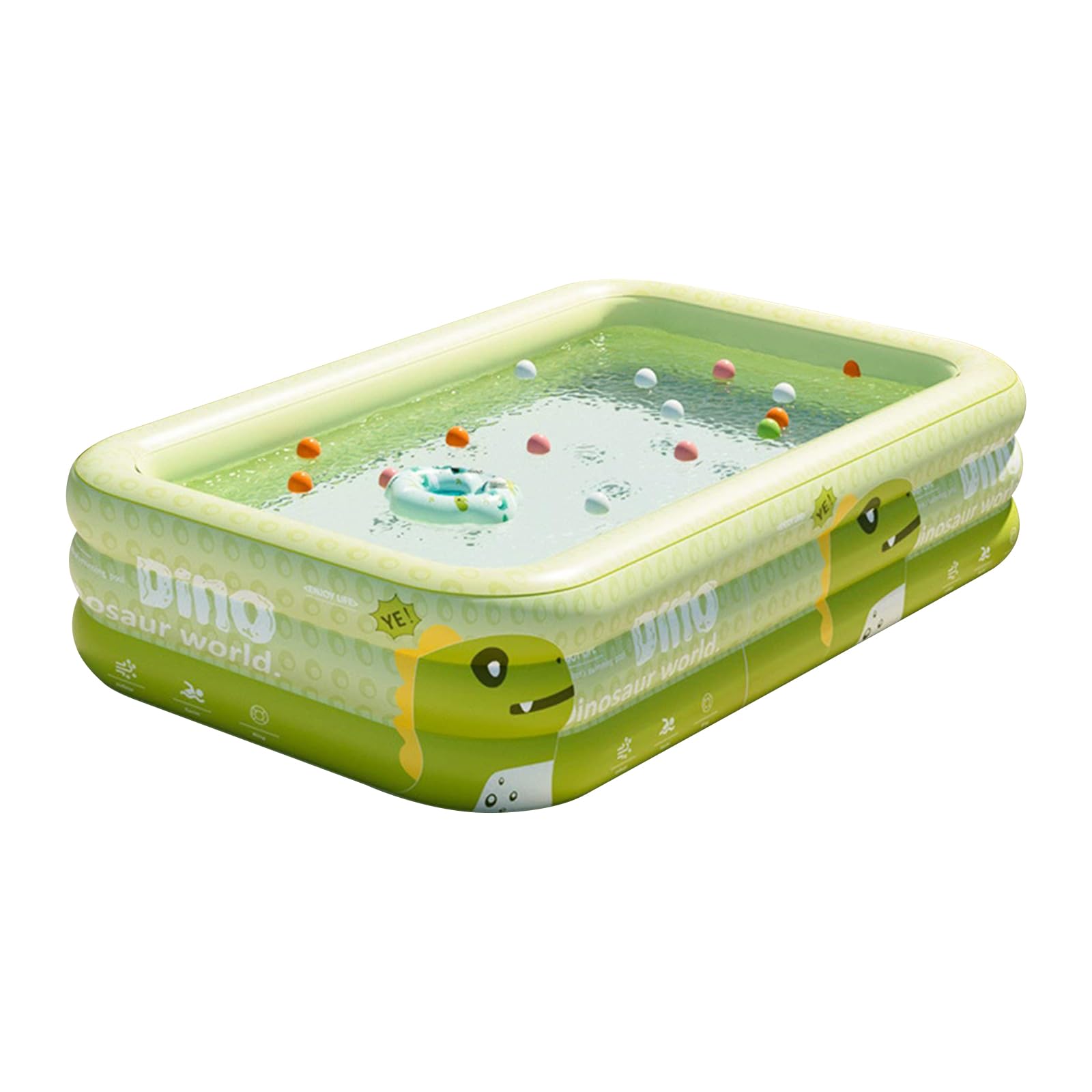 Ergocar Green Pool Outdoor Inflatable Children's Adults Overground Family Entertainment Leisure, Outdoor Garden Swimming Pool