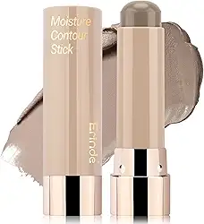 Erinde Bastão de contorno tonificado para pele clara, bastão de maquiagem com contorno creme marrom cinza de grande capacidade, bronzeador fosco suave e misturável, à prova d'água e de longa duração