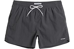 Faded Glory Men's Quick-Drying Swim Trunks with Mesh Lining