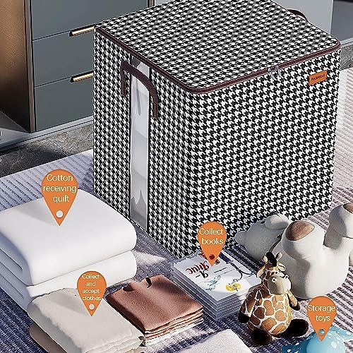 Bolsas almacenaje ropa mantas de gran capacidad 100L con ventana 7