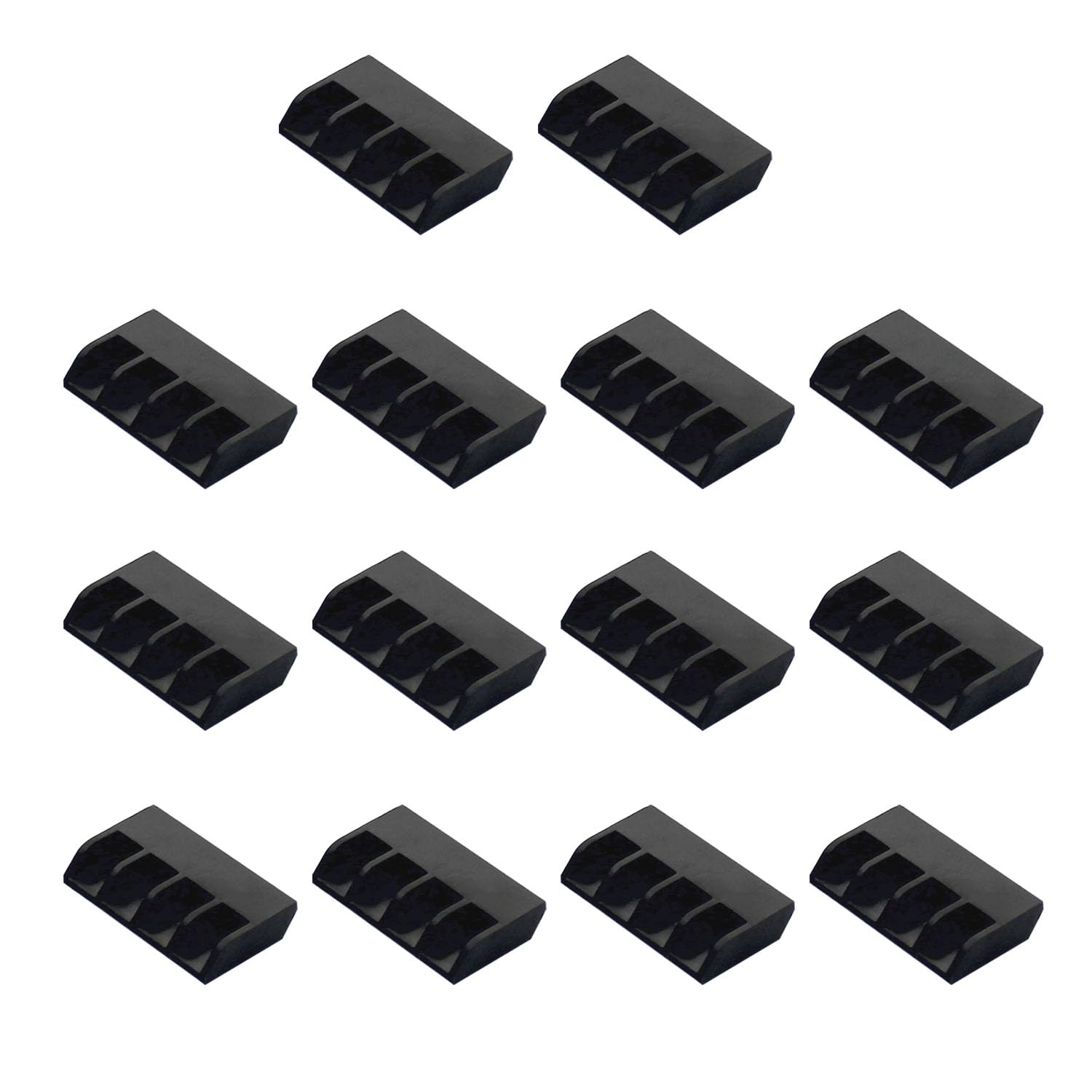 Łopatki do pompy olejowej paliwa samozasysającej przeciwwybuchowej wirnik pompy paliwa wody łopatkowa pompa do tankowania benzyny diesla elektryczna pompa transferowa (14pcs czarny)