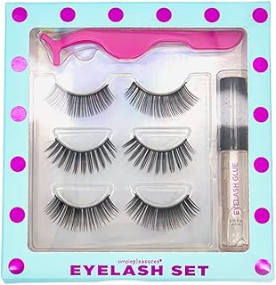 رموش مع ملقاط من سيمبل بليجرز، لون أسود