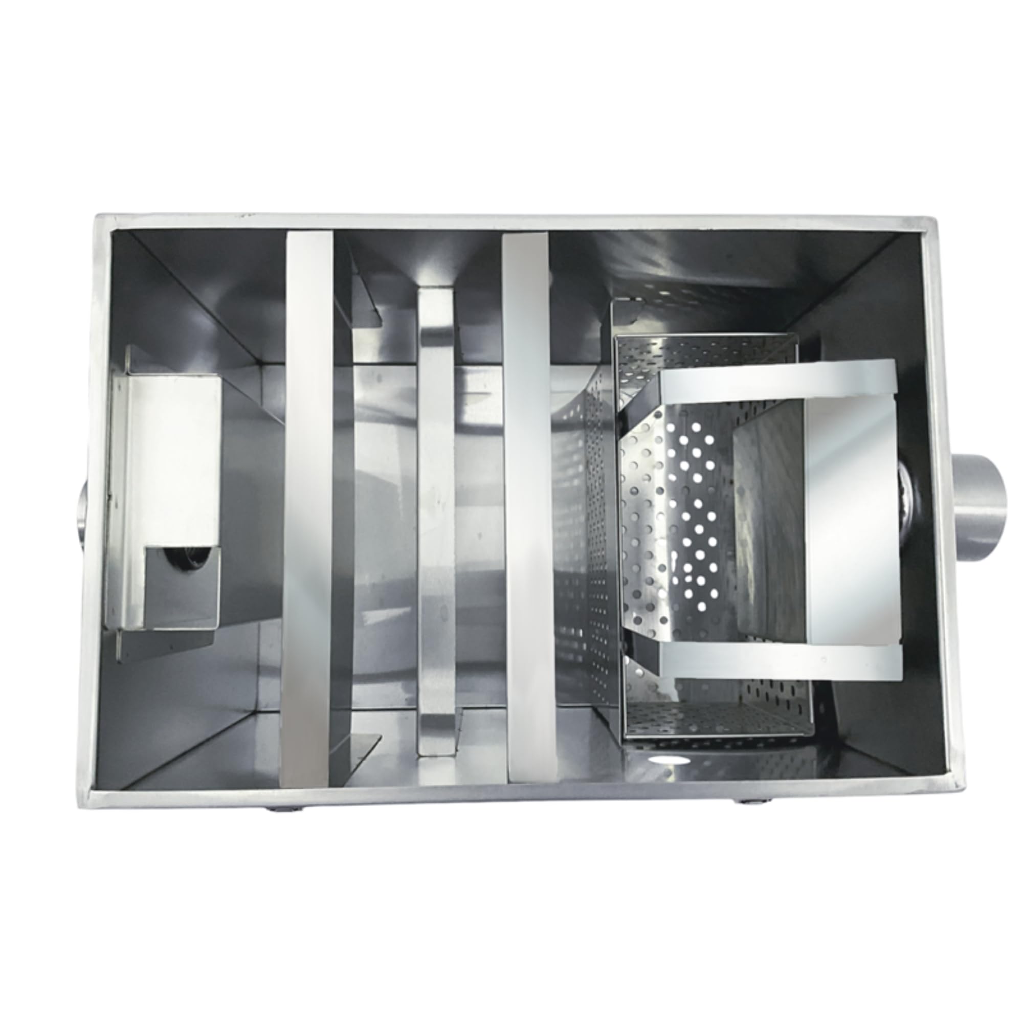 Séparateur de Graisse en Acier Inoxydable SS304 – Compact et Efficace – Facile à Installer – Idéal pour Cuisines Professionnelles et Restaurants (Avec vanne de vidange)