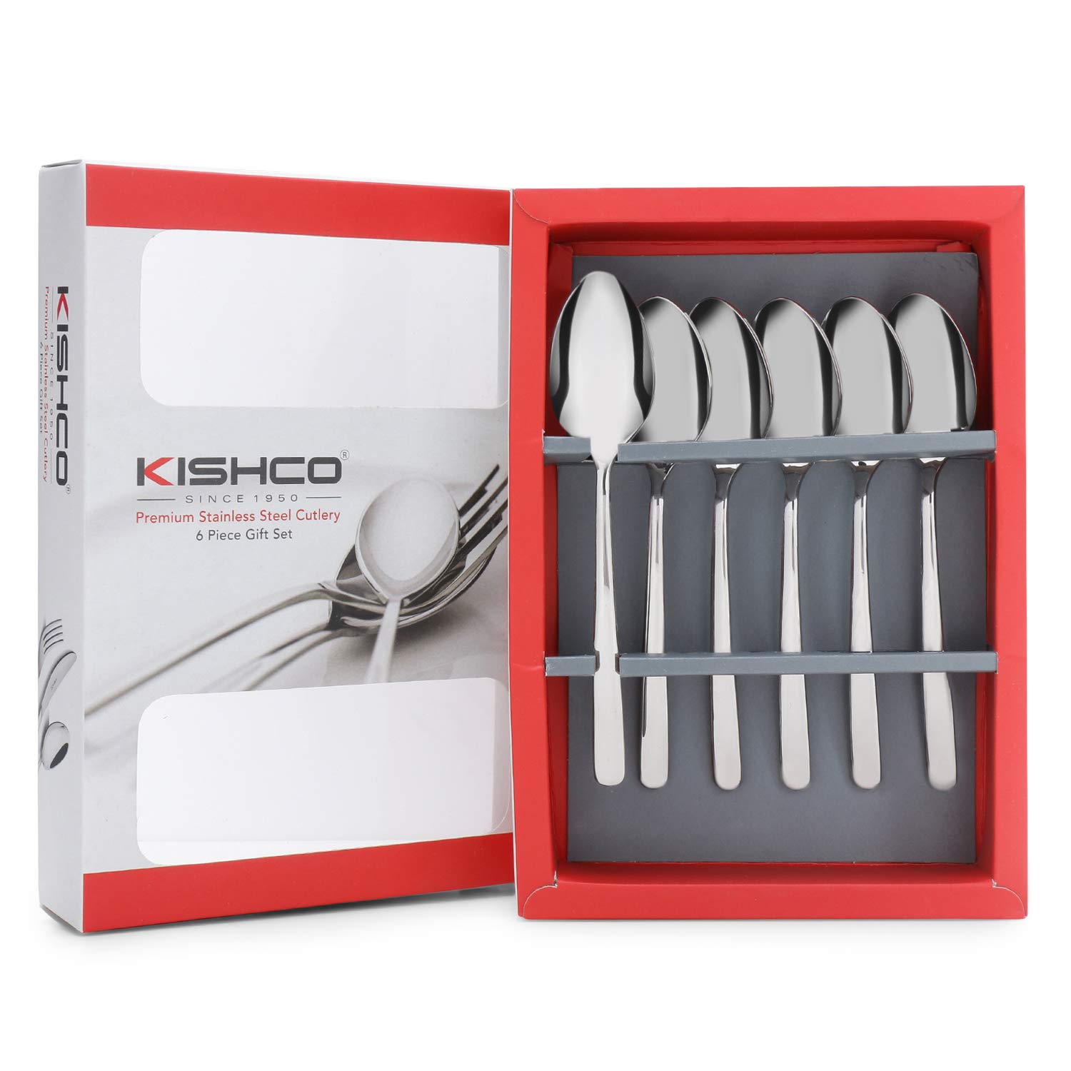 Kishco Stainless Steel Serene Tea Spoon 4 MM - Pack of 6