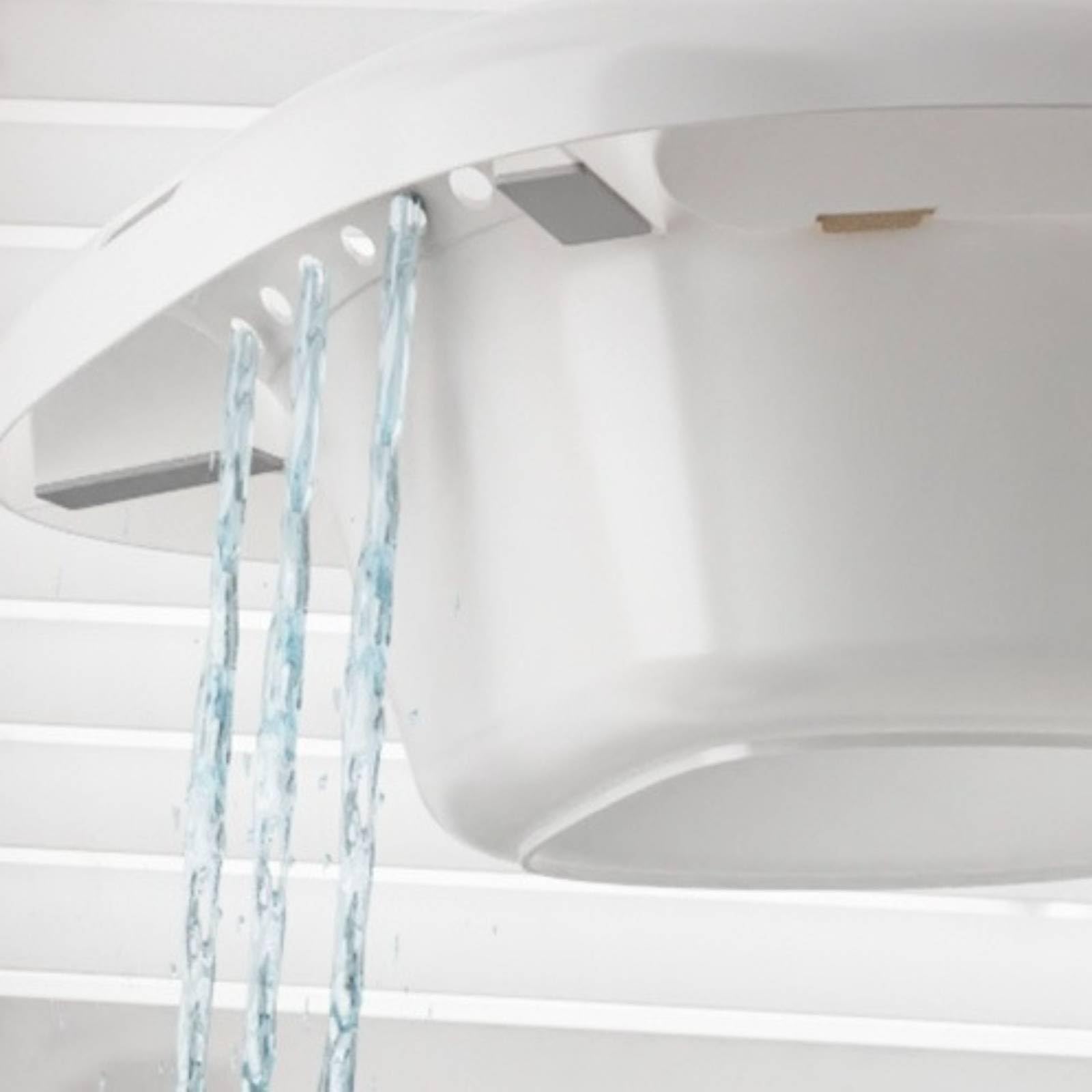 Donna Elettrico per Seduta con Spruzzo Automatico Bacinella per Igiene Intima Lavaggio Detersione Materiale PP PVC Controllo Facile Adatto a Casa, Cammello Caldo, PVC
