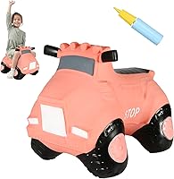 Vista 19 de INPANY Tolva de caballo de oruga hinchable para niños pequeños – Tolva inflable para niños, juguetes de animales, regalo de cumpleaños para niños