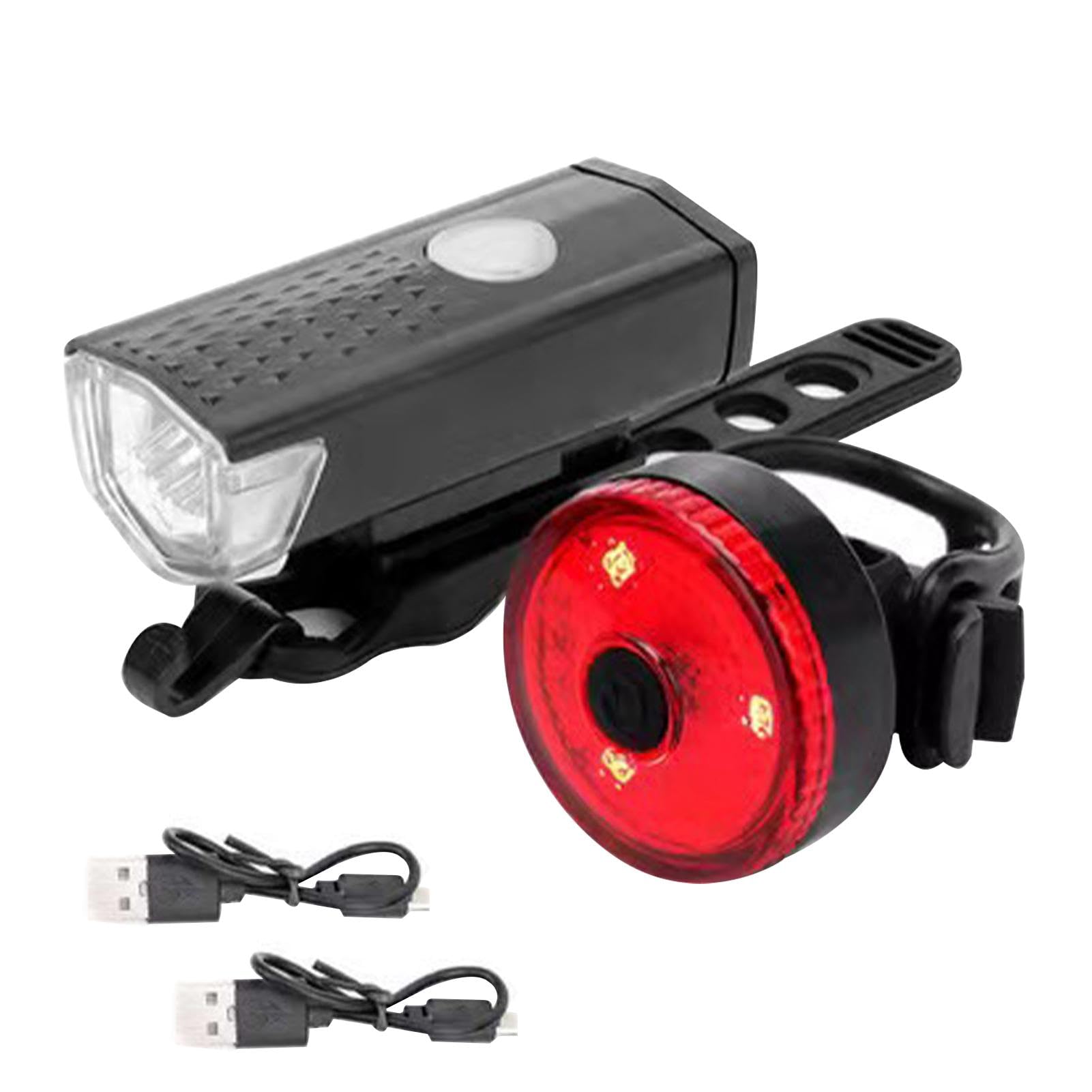 USB Rechargeable Light Set USB Rechargeable Cycling Light Set LED Taillight Headlight Sets Cycling Reflectors Front Back For Adults Kids Lights Front And Back