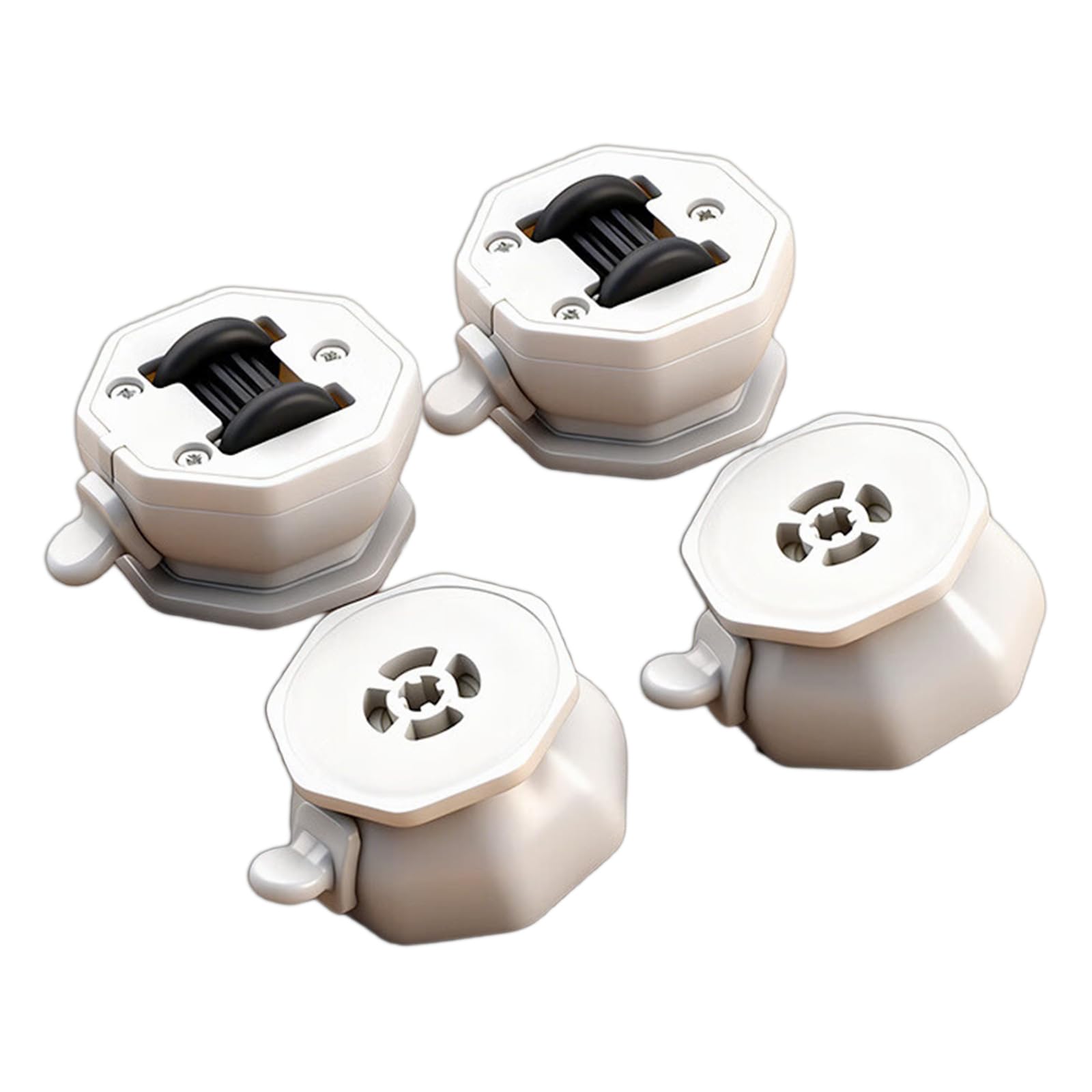 4Pcs Small Furniture Casters Wheel Sticky Pulley Appliance Sliders Adhesive for Kitchen Appliances Adhesive Furniture Universals Rotation Caster