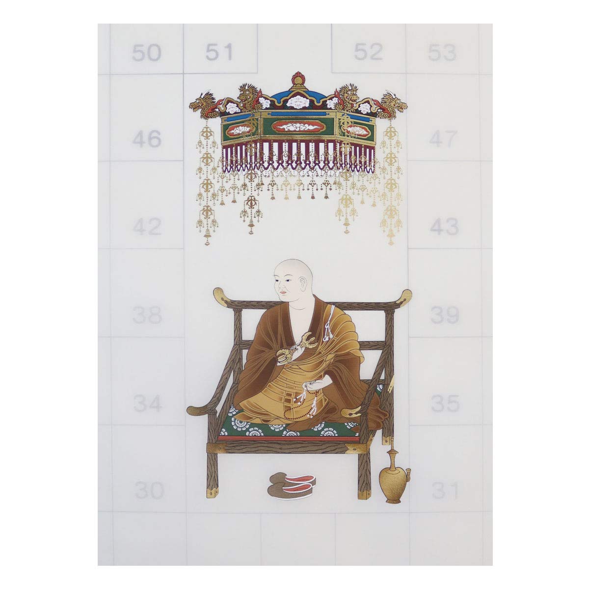 納経軸 掛軸 四国八十八ヶ所霊場用 弘法大師 照光大師 法