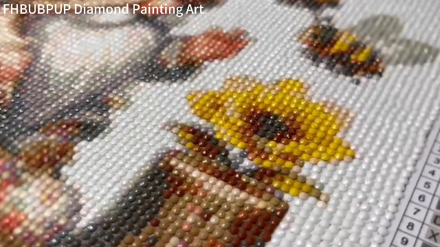 Kit De Pintura Con Diamantes 5D Para Adultos - Diseño De Abeja Y Flores, 30x30 Cm, Arte Decorativo