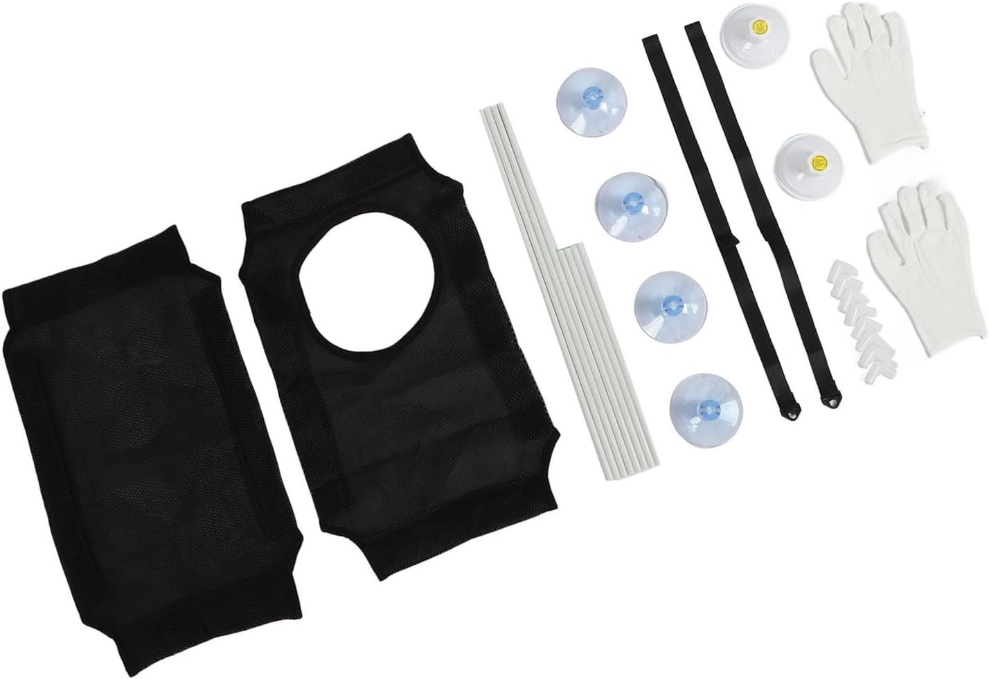 Cat Window Hammock Bed, Sturdy Suction Cup Cat Perch with Double Layer Soft Cushion, Easy Install Window Seat for Cats to Lounge and Watch Birds on Balcony or Glass (Black)