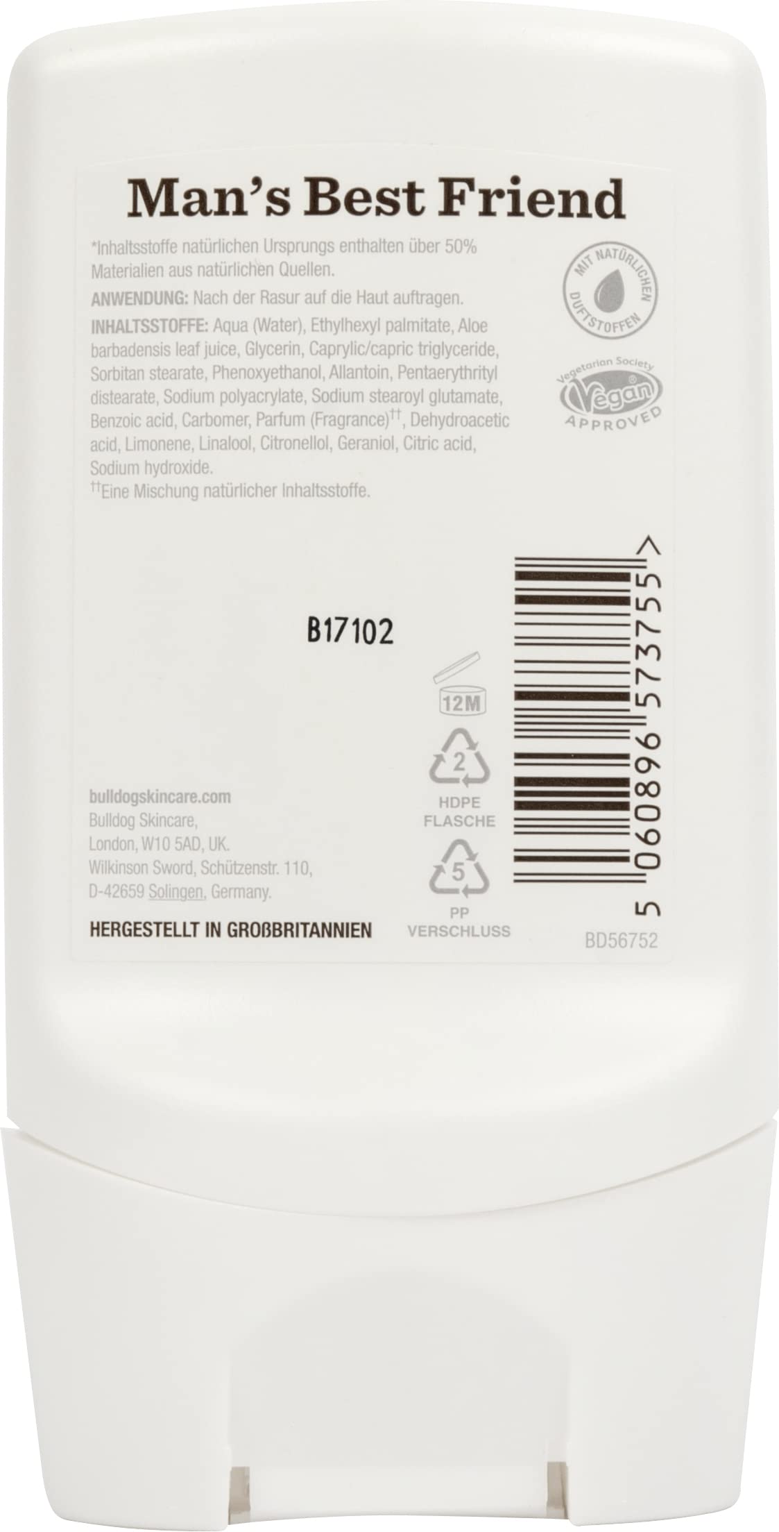 Buldog oryginalny balsam po goleniu dla mężczyzn, 1 opakowanie (1 x 100 ml)