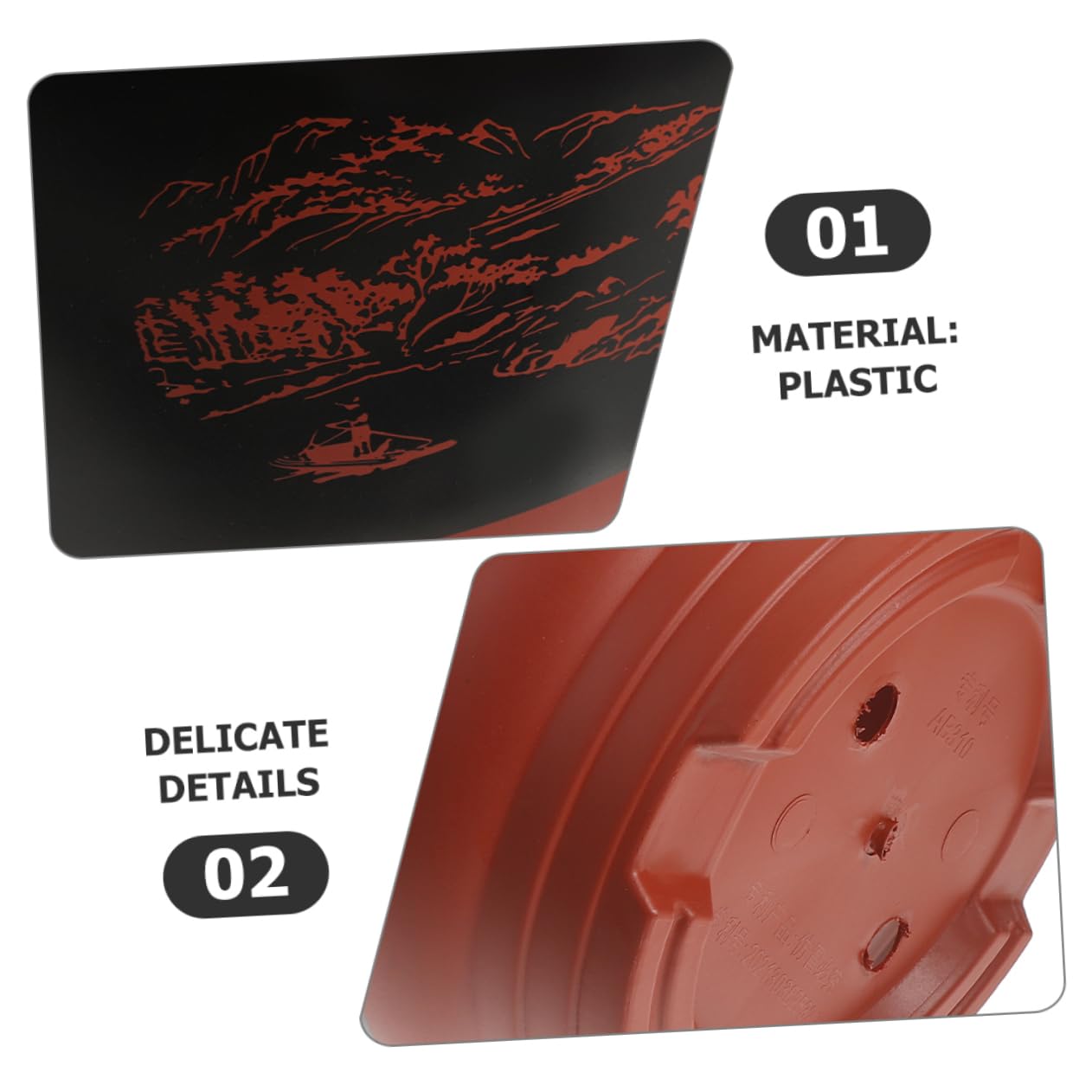 ORFOFE Lot De 2 Pots À Orchidées en Plastique avec Trous Uniques pour Une Utilisation Facile