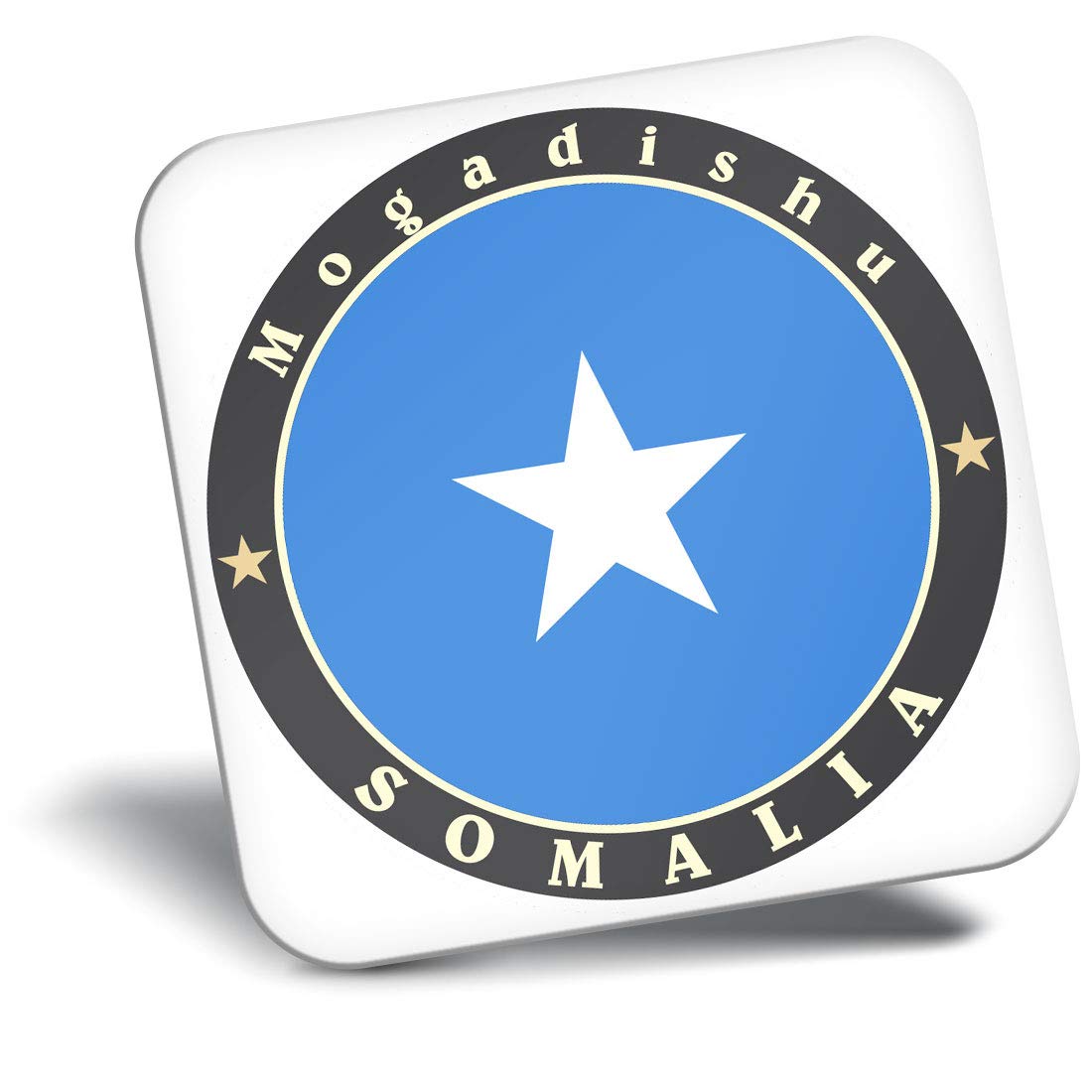 Destination Vinyl Ltd Multicolor Fridge Magnet - Somalia Mogadishu Africa Flag 5191