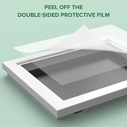 Miniatura 3 de Hsypti Paquete de 4 marcos de arte para niños, marcos de arte para niños intercambiables de 8.5 x 11 pulgadas con paspartú o de 9 x 12 pulgadas sin