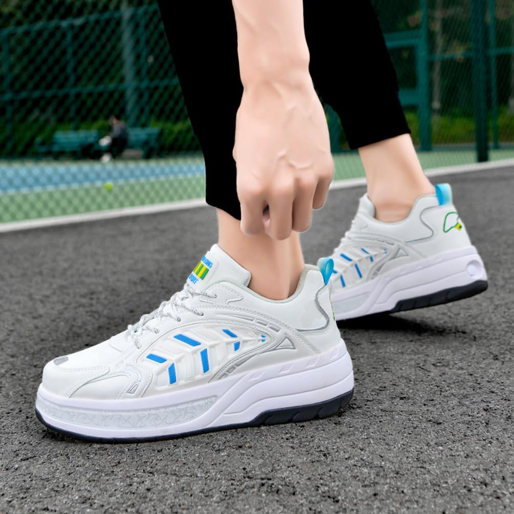 Schuhe mit Rollen für Jungen Mädchen Skateboardschuhe für Jungen Turnschuhe 2-in-1-Multifunktionsrollschuhe Sneakers Sportschuhe Rollschuhe Kinder Outdoorschuhe (LHX-X12, 42EU)