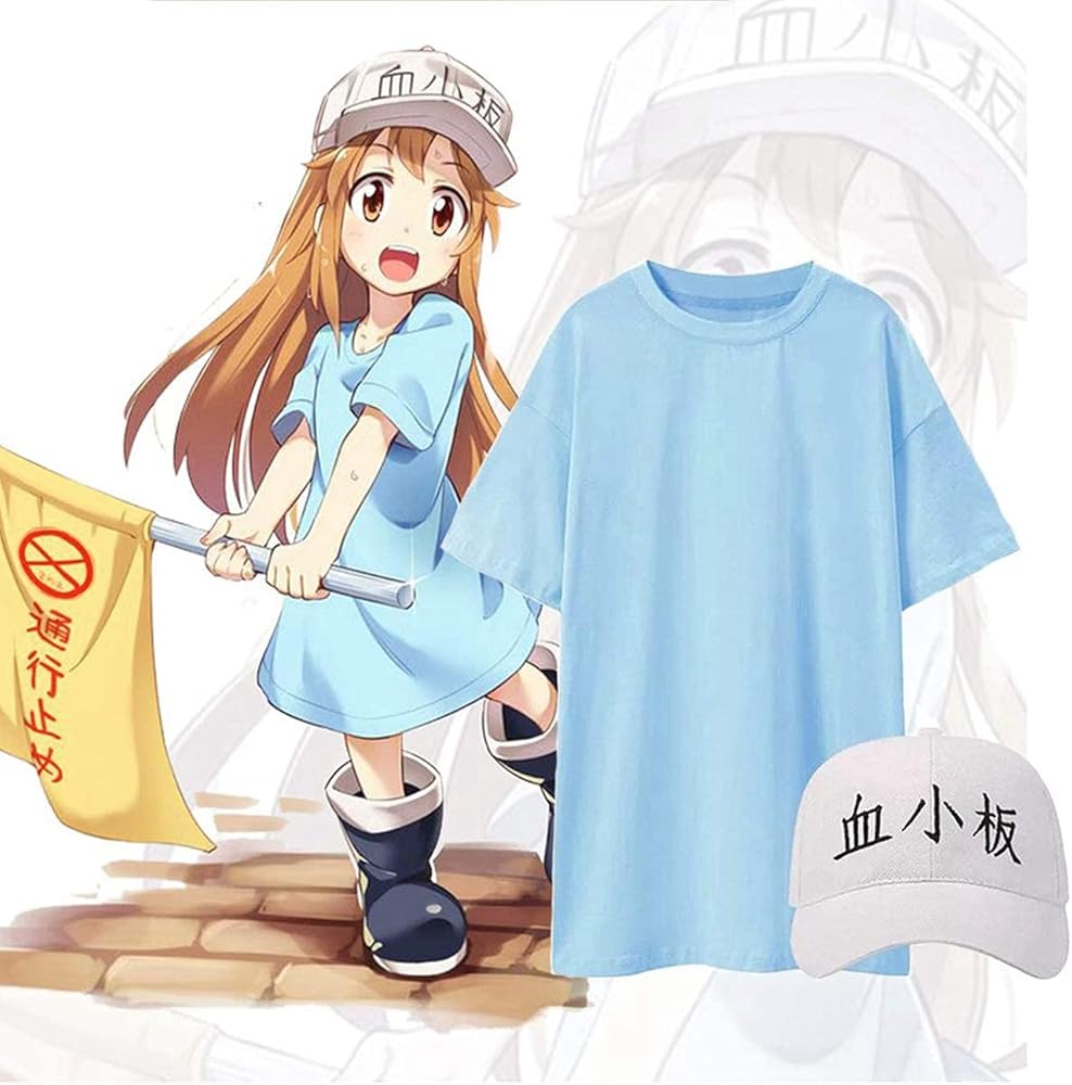 Amazon.co.jp: はたらく細胞 血小板 コスプレ衣装+指揮旗+口笛付