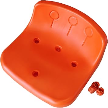 Low-Back Grandstand Chairs, Stadium Seat Cushion, HDPEHollow Blow-Molded Canteen Seats, for Stadiums Auditoriums ClubsOrange