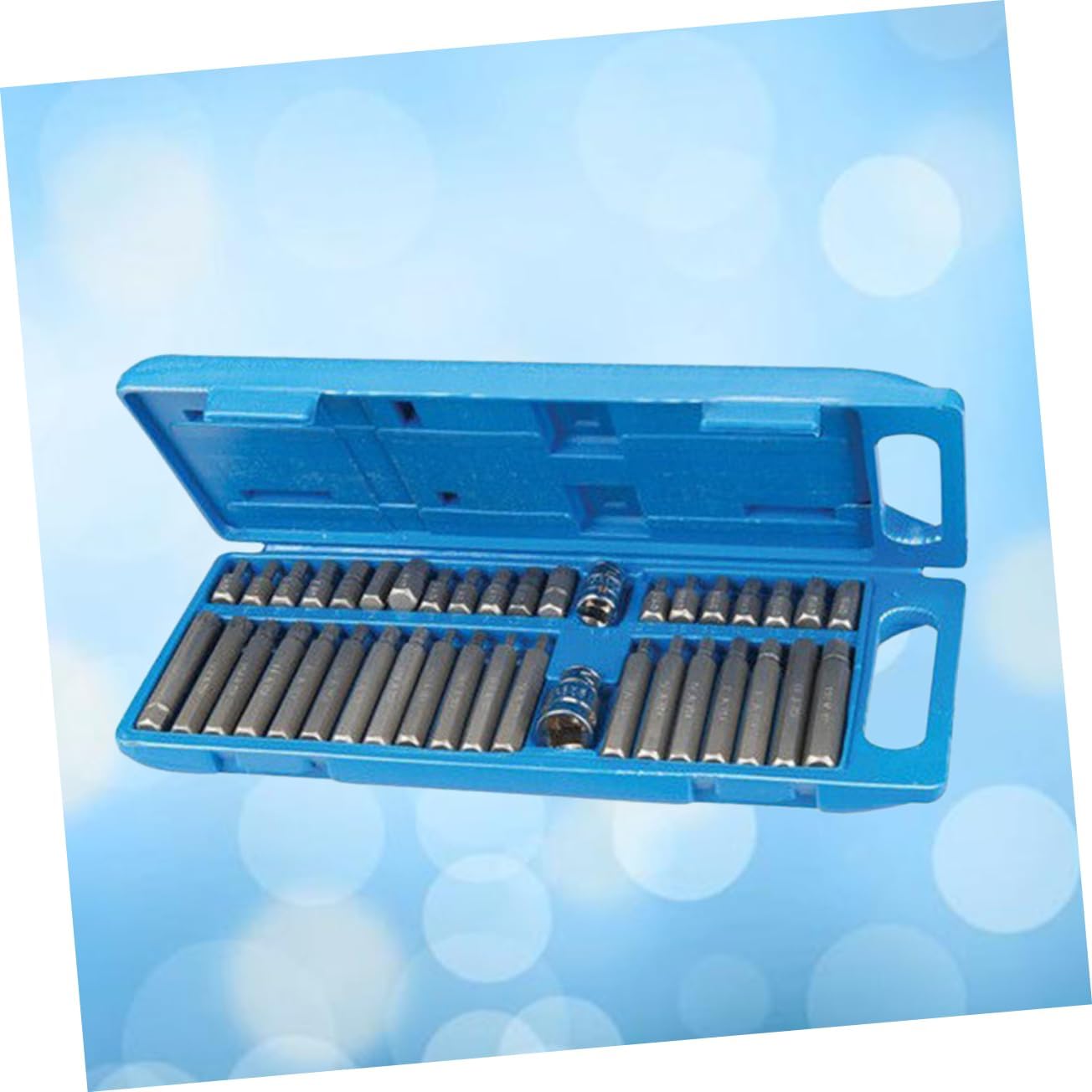 PartyKindom Spline Star Bit Socket Set Printed for Easy Identification Nut Driver Set Bits