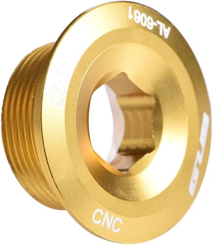 Vista 37 de Tbest Tornillos de rueda de cadena con manivela de bicicleta de aleación de aluminio GUB Azul