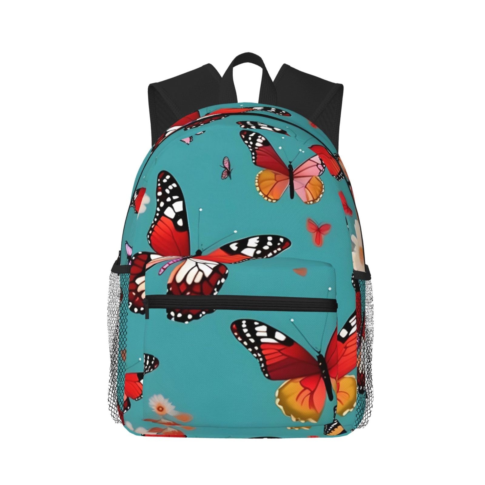 Mochila cómoda Hen Flying Butterflies ligera y resistente al agua que alivia tu espalda 8