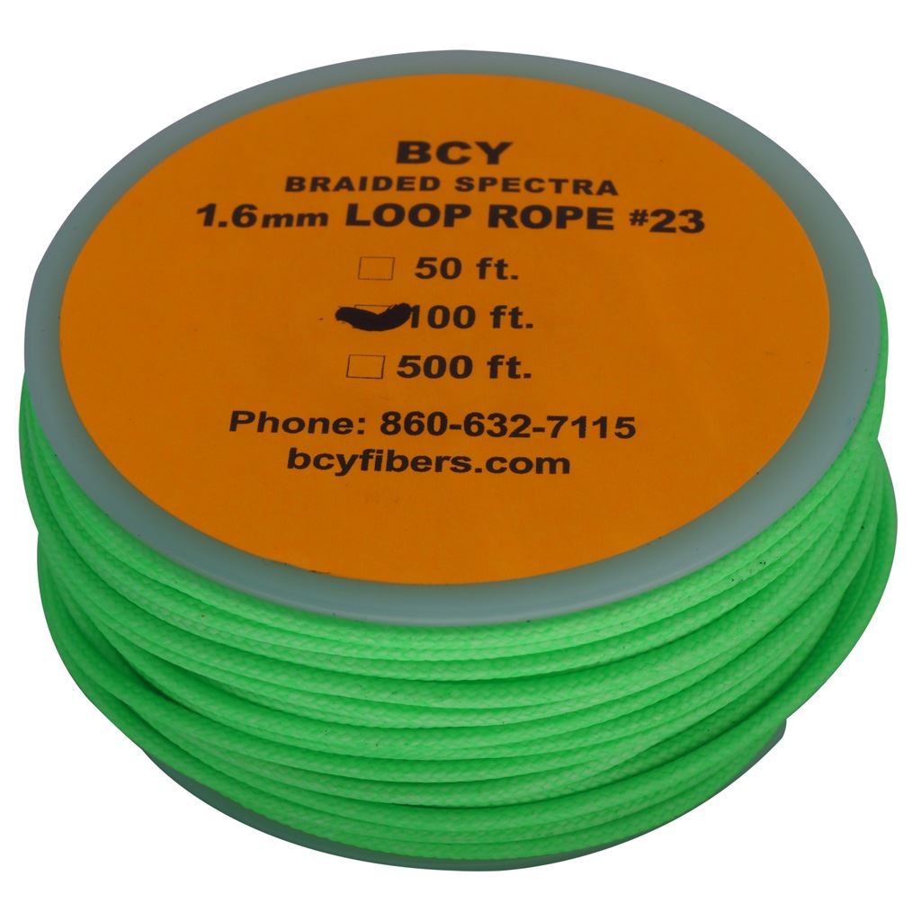 BCYSize 23 Loop Rope Neon Green 100 ft.