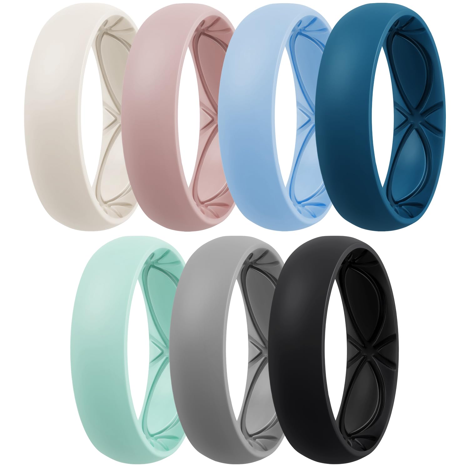 Egnaro 4/5/8 Variety Multipack Ergonomic Breathable Bridal Rings Sets