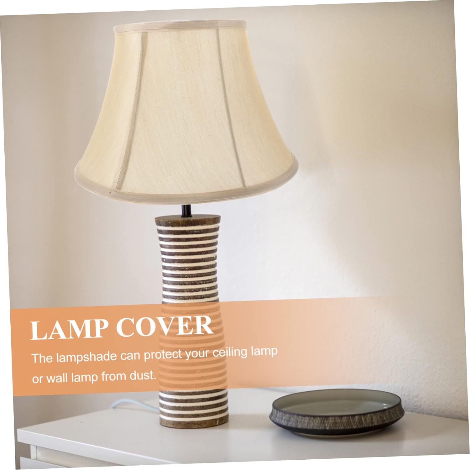 Artibetter Small Fabric Lampshade Replacement Shade Canopy for Wall Floor Ceiling Lights