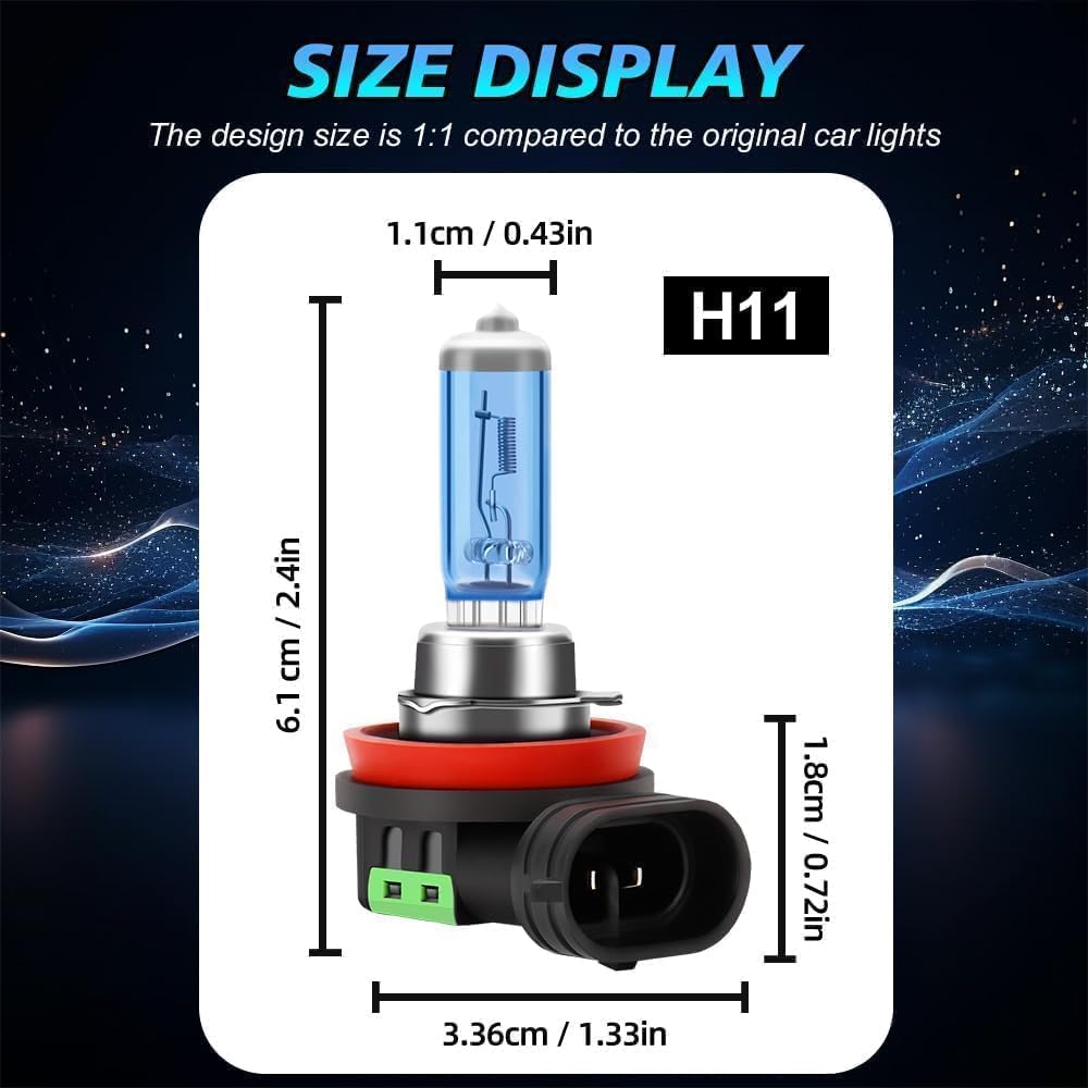 Fit For Chevrolet Silverado 1500(2007-2015) Chevy Silverado 2500 HD 3500 HD(2007-2019), Halogen Headlight Bulbs,9005 High Beam H11 Low Beam Bulbs + 5202/H16 Fog Lights, 6000k White,Pack of 6