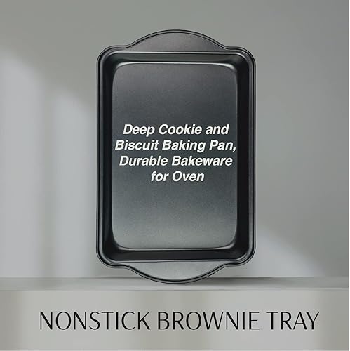 Miniatura 4 de DecorRack Sartén antiadherente para lasaña, sartén para hornear y asar de 12.5 pulgadas, utensilios para hornear resistentes para horno (paquete de