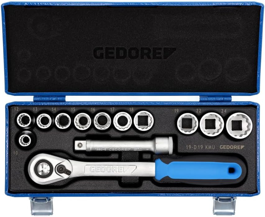 2545829 D 19 KMU-20 Socket Set 1/2" 13 pcs UD 10-24 mm
