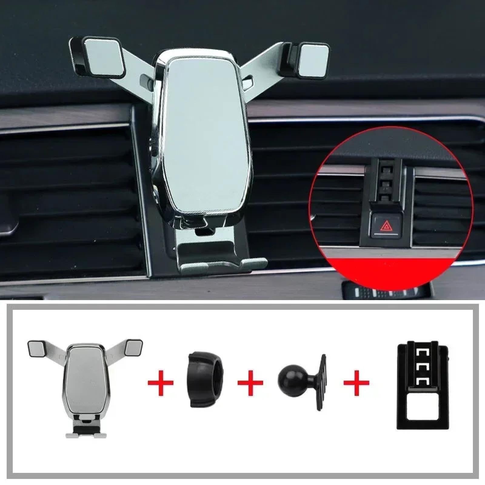 Soporte Móvil Coche para VW Golf 7/7.5 MK7 MK7.5 2016-2019, Soporte para teléfono de Coche Soporte para teléfono móvil con Rejilla de ventilación Soporte de navegación
