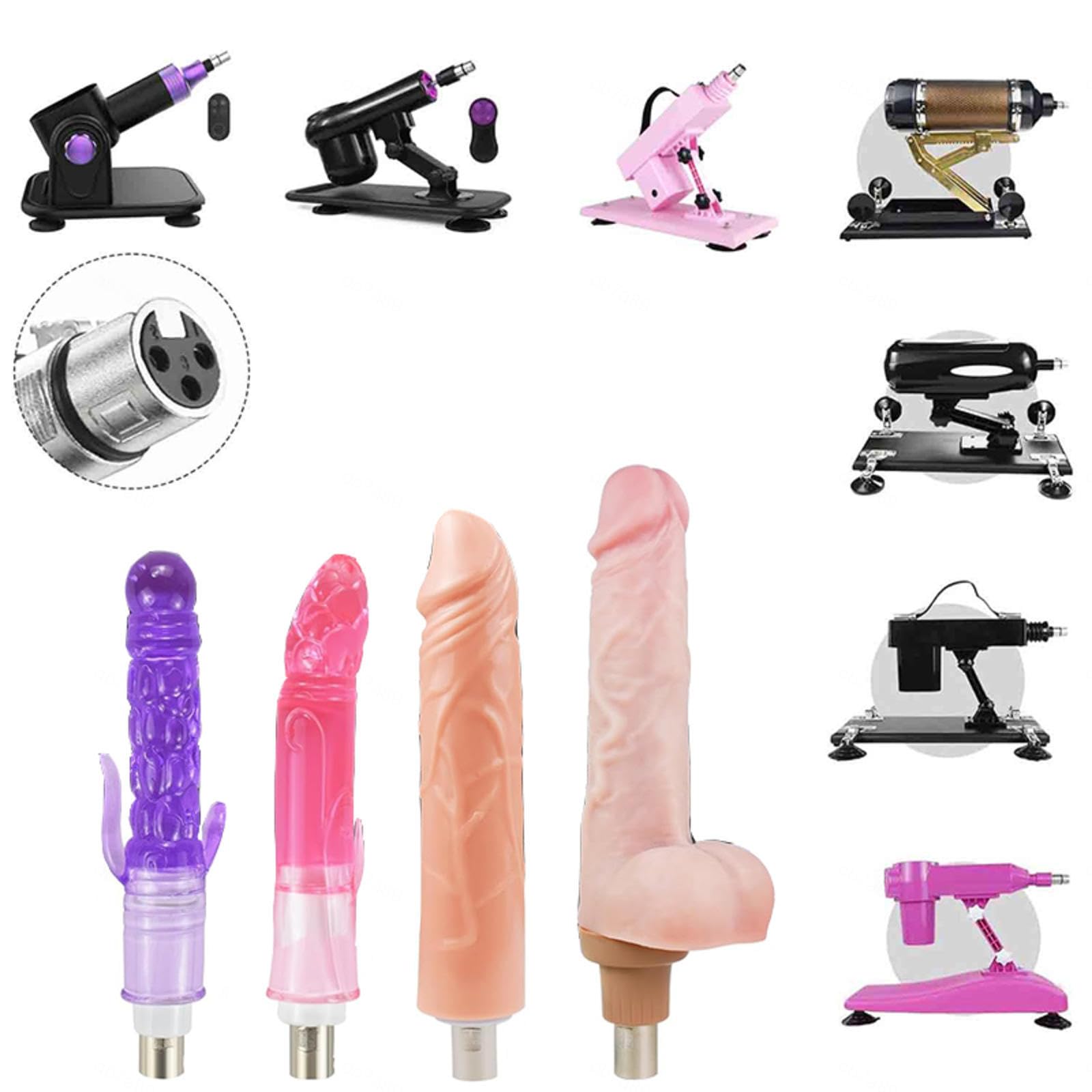 Maquina Sexuales Empuje Accesorios Diseño De Tres Orificios Fácil De Transportar,#10