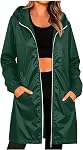 Rain Jacket Women Waterproof Hooded Outwear Plus Size Lightweight Raincoats Cozy 2026 Thin Windbreaker with Pockets