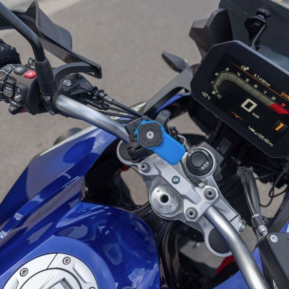 Quad Lock 1" Ball Adaptor for Motorcycle Phone Mount with Vibration Dampener and MAG Phone Case for Google Pixel 9a