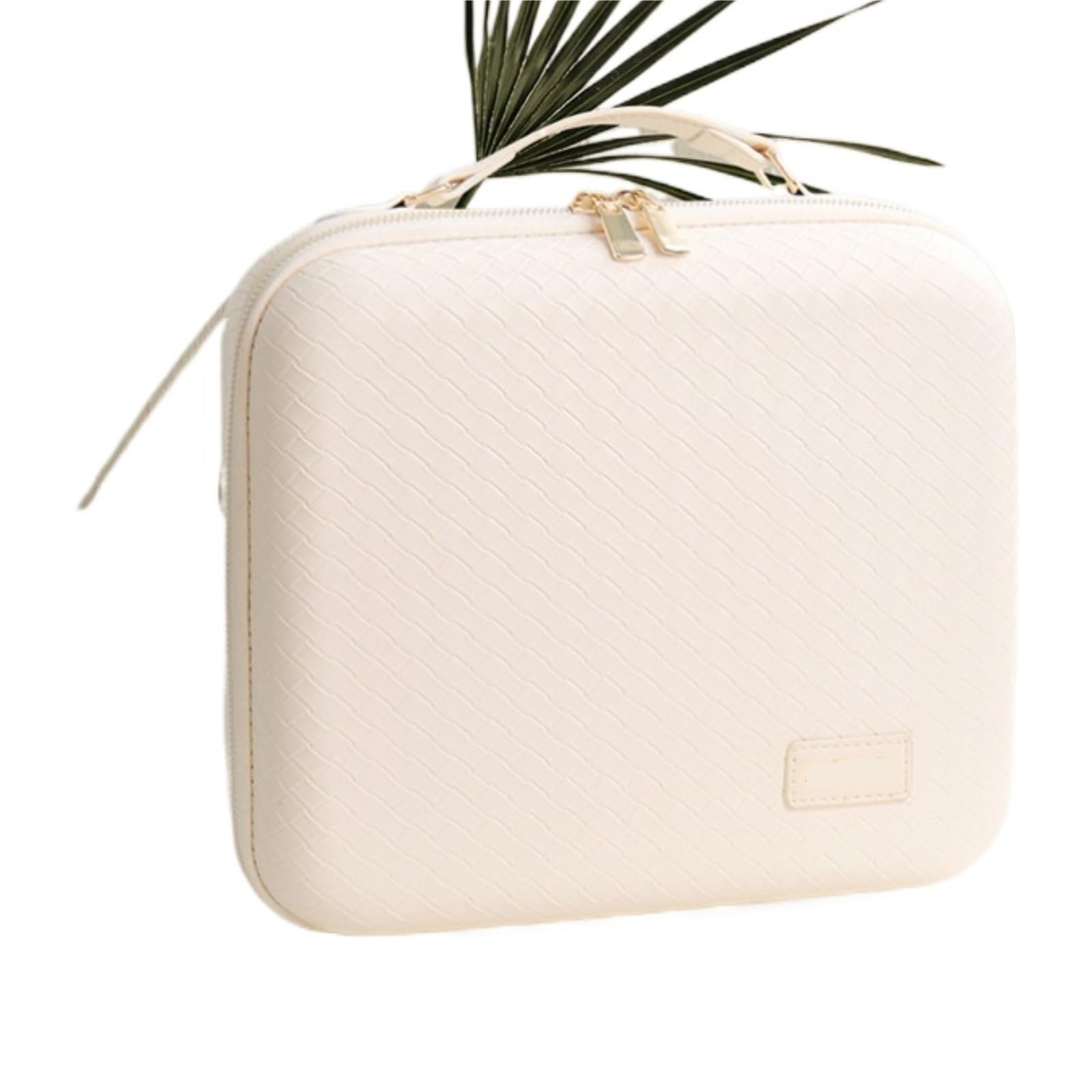 Porta Trucchi da Viaggio Borsa cosmetica illuminata, grande capacità, scatola cosmetica spessa con specchio luminoso Travel Makeup Bag with Led Mirror